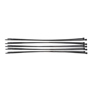 BGS Assortiment de colliers plastique noir 8,0 x 700 mm 10 pièces