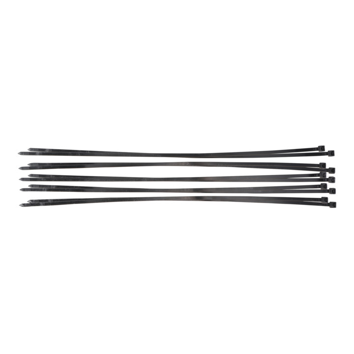 BGS Assortiment de colliers plastique noir 8,0 x 700 mm 10 pièces