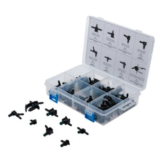 BGS Assortiment de connecteurs de conduite de retour diesel 85 pcs.