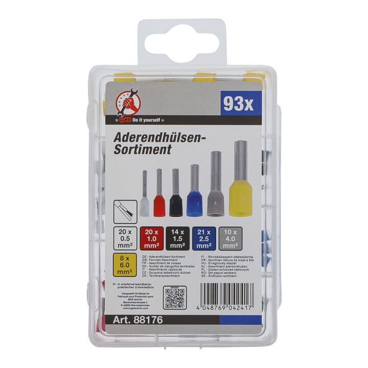 BGS Assortiment de cosses isolées 93 pièces