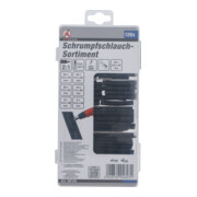 BGS Assortiment de gaines thermorétractables noir 126 pièces-4
