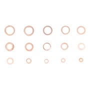 BGS Assortiment de joints d’étanchéité cuivre en pouces pour bouchons de vidange 75 pièces-3