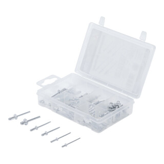 BGS Assortiment de rivets pop Ø 2,4 - 4,8 mm 70 pièces