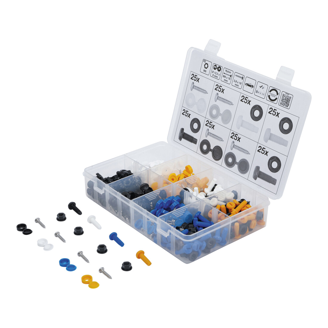BGS Assortiment schroeven, moeren en doppen | 400-dlg.