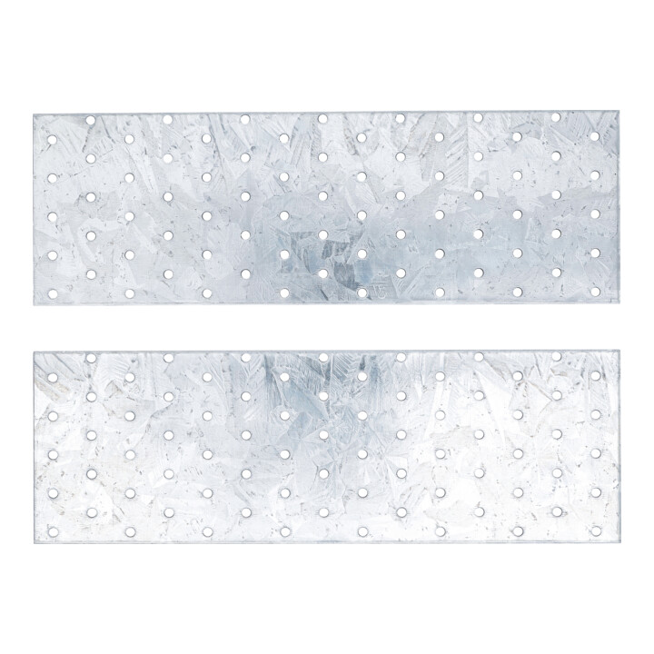 BGS Assortiment stalen gaatjesstrippen | 300 x 100 x 2 mm | 2-dlg.