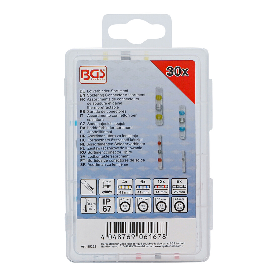 BGS Assortimenten Soldeerverbinder | met krimpkous | 30-dlg.