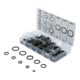 BGS Assortimento anelli di tenuta, metallo, con cordone sigillante in gomma, 150pz.-1