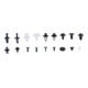BGS Assortimento clip di fissaggio per Ford, Mazda, GM, Chrylser, Nissan, 415pz.-2