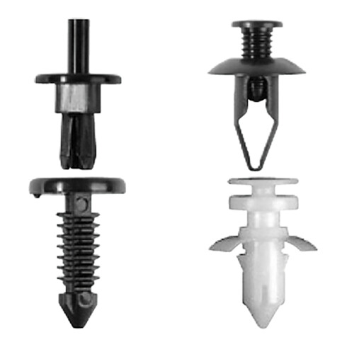 BGS Assortimento clip di fissaggio per Ford, Mazda, GM, Chrylser, Nissan, 415pz.