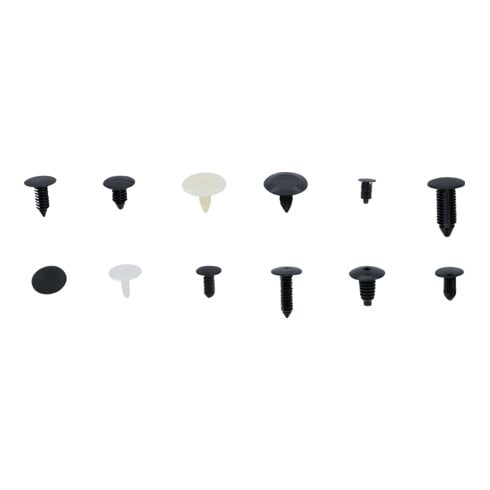 BGS Assortimento clip per GM, VW, Chrysler, BMW, Nissan Ford, 340pz.