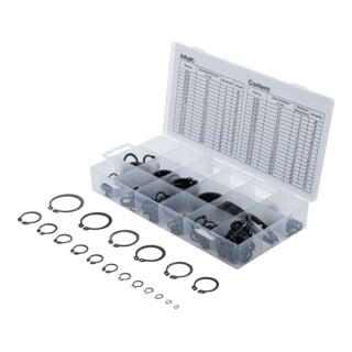 BGS Assortimento di anelli di sicurezza esterni (anelli elastici), Ø3 - 32mm 300pz.