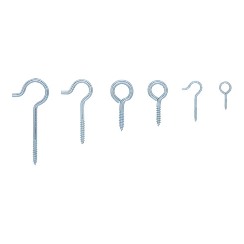 BGS Assortimento di ganci a vite, 151pz.