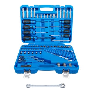 BGS Assortimento di utensili 6,3mm (1/4") + 12,5mm (1/2") Profilo E / Profilo T (per TX), 84pz.