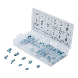 BGS Assortimento ingrassatori, metrico / dimensioni in pollici, 70 pz.