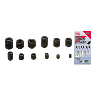 BGS Assortimento madreviti, Pollici, 160 pz.