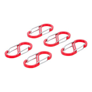 BGS Assortiments de crochets à mousqueton à double ouverture aluminium 5 pièces