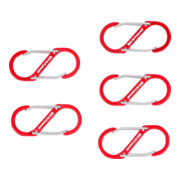 BGS Assortiments de crochets à mousqueton à double ouverture aluminium 5 pièces-4