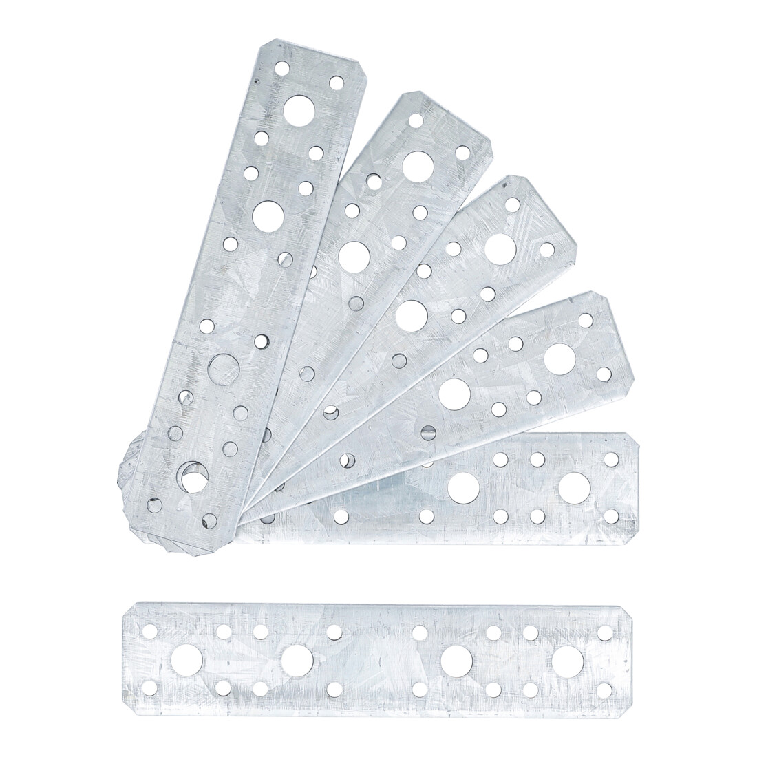 BGS Assortiments de pattes de fixation plates 180 x 40 x 2 mm 6 pièces
