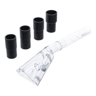 BGS Attacco di aspirazione per pistola di pulizia ad aria compressa, grande, con 4 adattatori per art. 70150