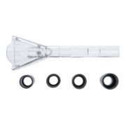 BGS Attacco di aspirazione per pistola di pulizia ad aria compressa, grande, con 4 adattatori per art. 70150-4