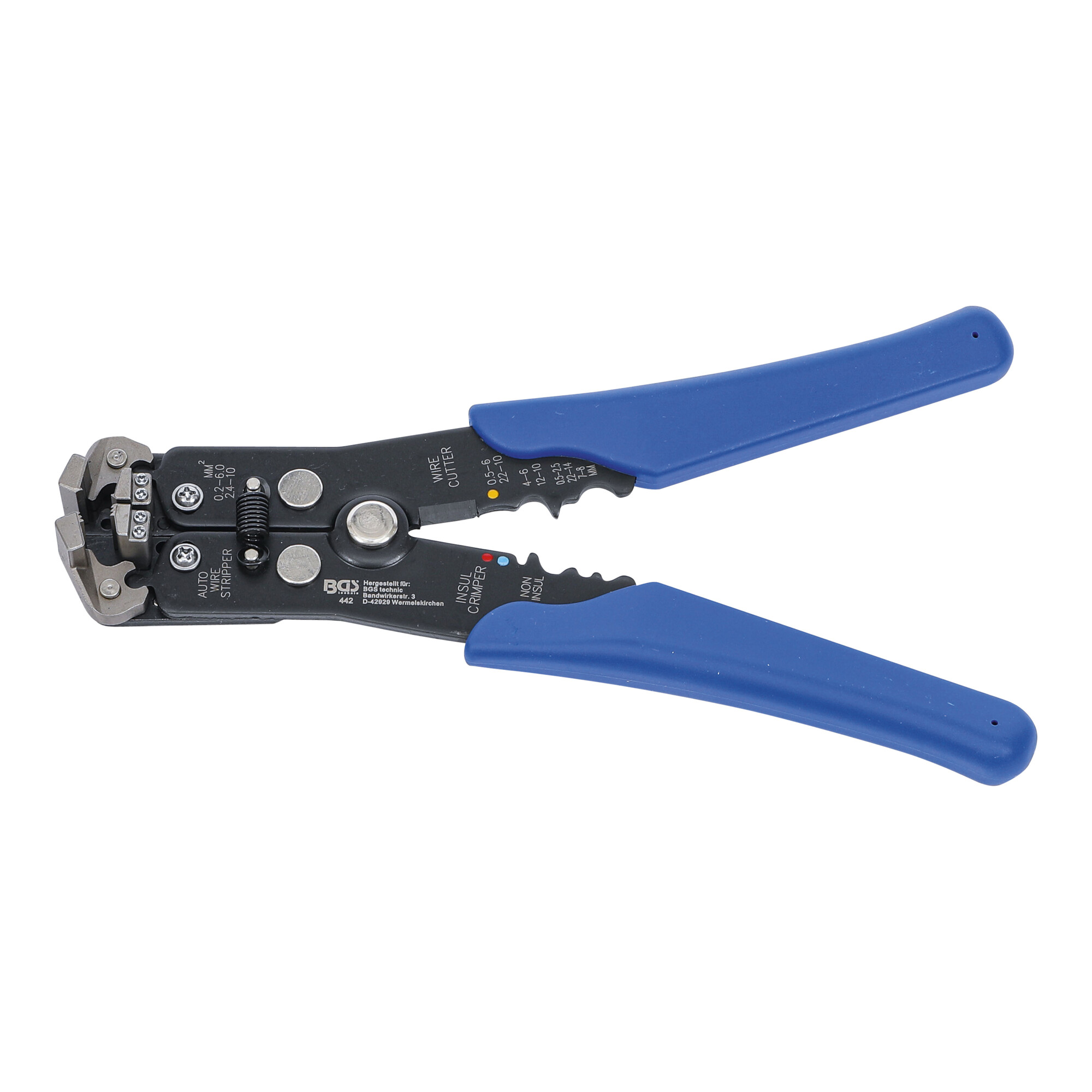 BGS Automatische Abisolierzange für Draht-Ø 0,13 - 6 mm² 210 mm ; BGS technic