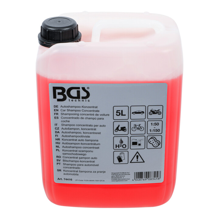 BGS Autoshampoo-Konzentrat, rot, 5 l