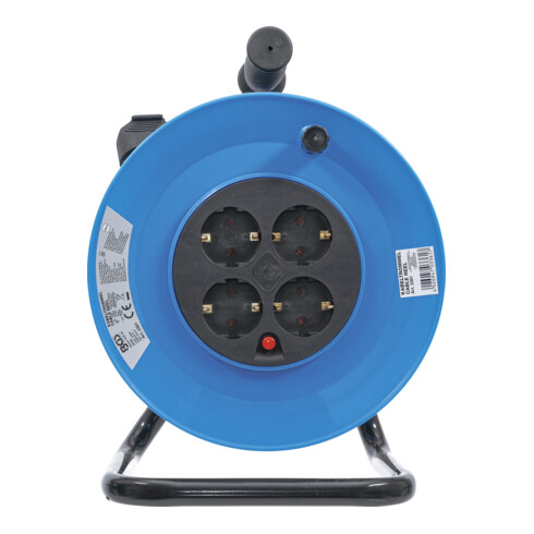 BGS Avvolgicavo, 25 m, 3 x 1,5 mm², 4 prese, IP 20, 3000 W