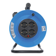 BGS Avvolgicavo, 25 m, 3 x 1,5 mm², 4 prese, IP 20, 3000 W-3