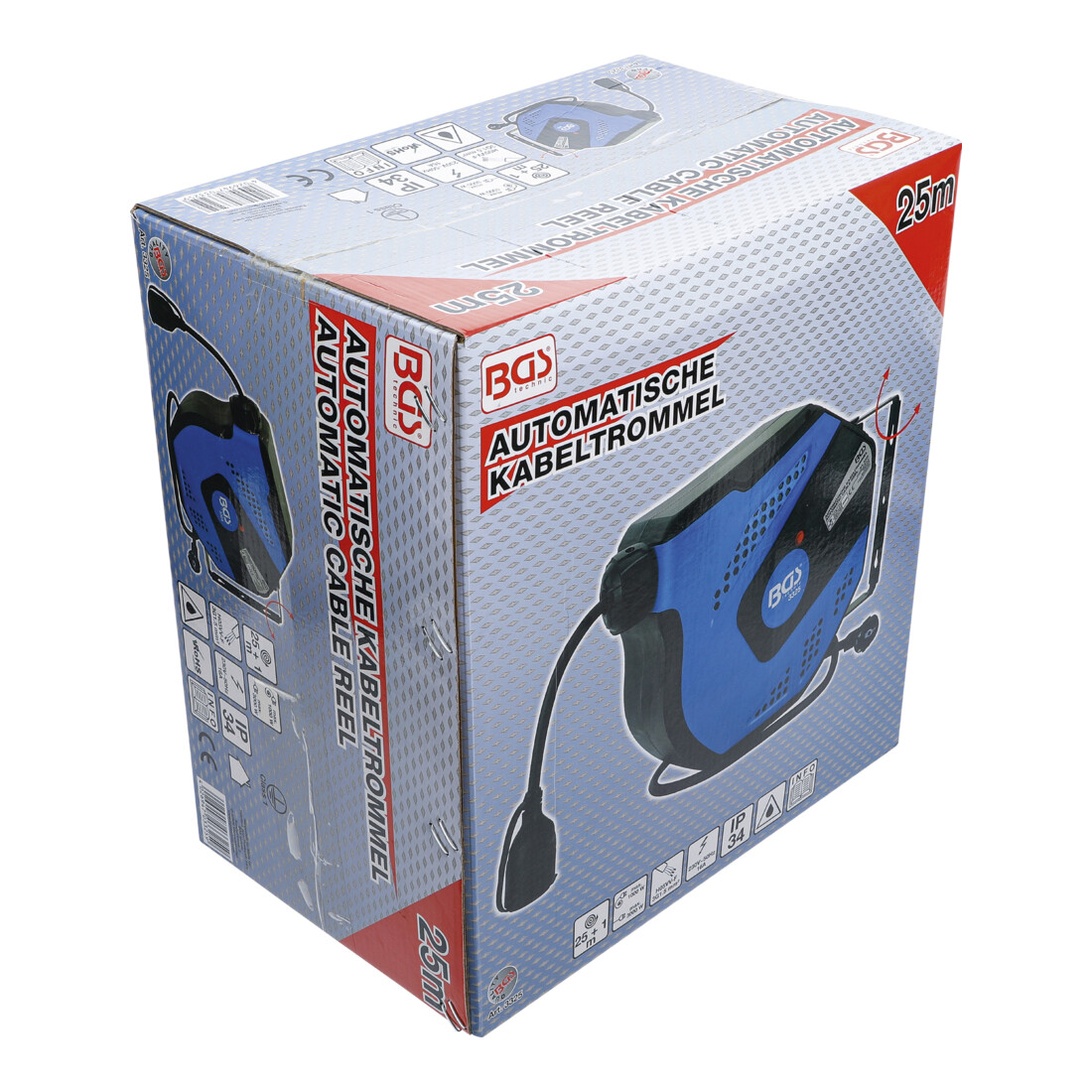 BGS Avvolgicavo automatico, 25m