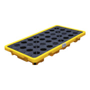 BGS Bac de collecte d’huile avec grille pour 2 fûts de 200 l