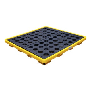 BGS Bac de collecte d’huile avec grille pour 4 fûts de 200 l