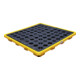 BGS Bac de collecte d’huile avec grille pour 4 fûts de 200 l-1