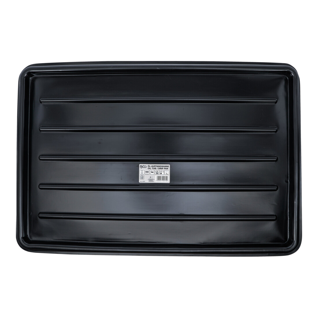 BGS Bac de collecte d’huile extra-plat 7 l