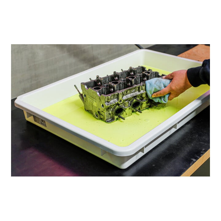 BGS Bac multifonctions avec bec verseur blanc 50 l