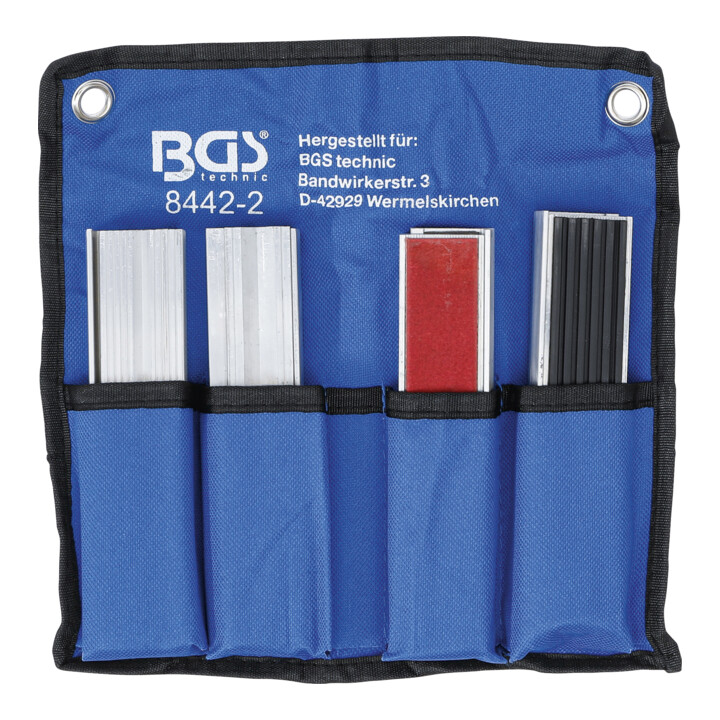 BGS bankschroef beschermbek set aluminium 150 mm 8 delig