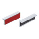 BGS bankschroef beschermbekken aluminium breedte 100 mm 2-delig met kunststof steun (rood)-1