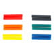 BGS Bâtonnets de colle chaude multicolores Ø 7,5 mm, 50 mm 12 pièces