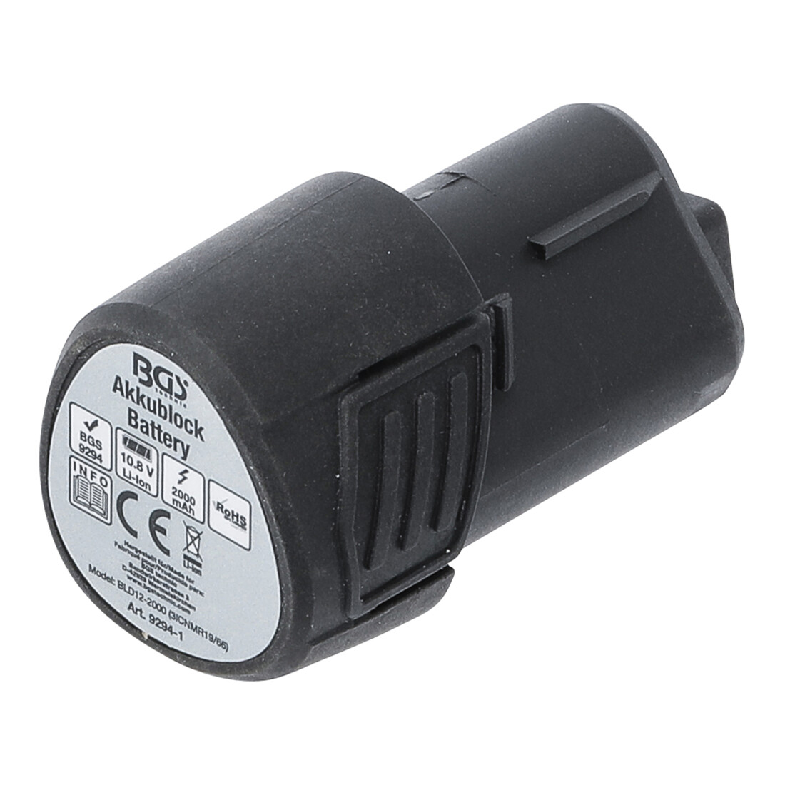 BGS Batteria di ricambio agli ioni di litio 10,8V/2,0Ah per art. 9294