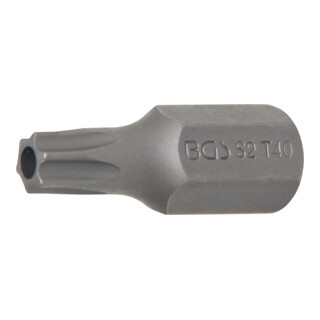 BGS Bit | 10 mm (3/8") buitenzeskant | T-profiel (voor TX) met boring T40