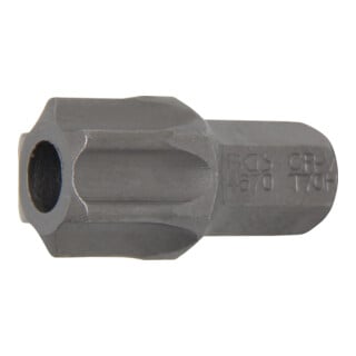 BGS Bit | 10 mm (3/8") buitenzeskant | T-profiel (voor TX) met boring T70