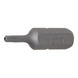 BGS Bit 4410, Länge 30 mm, Antrieb Außensechskant 8 mm (5/16"), T-Profil (für TX) mit Bohrung T10