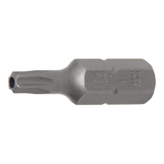 BGS Bit 4425, Länge 30 mm, Antrieb Außensechskant 8 mm (5/16"), T-Profil (für TX) mit Bohrung T25