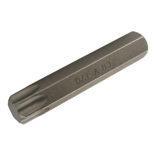 BGS Bit 4581, Länge 80 mm, Antrieb Außensechskant 14 mm, T-Profil (für TX) T70