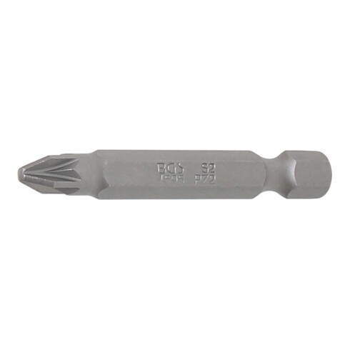 BGS Bit 4595, Länge 50 mm, Antrieb Außensechskant 6,3 mm (1/4"), Kreuzschlitz PZ2