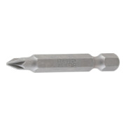 BGS Bit 4596, Länge 50 mm, Antrieb Außensechskant 6,3 mm (1/4"), Kreuzschlitz PZ1