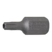 BGS Bit 4627, Länge 30 mm, Antrieb Außensechskant 10 mm (3/8"), T-Profil (für TX) mit Bohrung T27