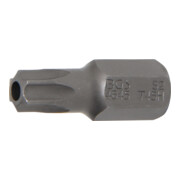 BGS Bit 4645, Länge 30 mm, Antrieb Außensechskant 10 mm (3/8"), T-Profil (für Torx) mit Bohrung T45