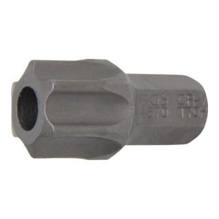 BGS Bit 4670, Antrieb Außensechskant 10 mm (3/8"), T-Profil (für TX) mit Bohrung T70