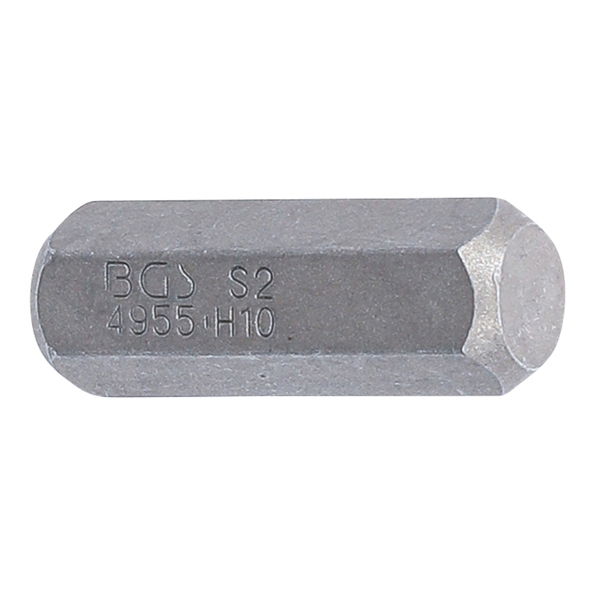BGS Bit 4955, Antrieb Außensechskant 10 mm (3/8"), Innensechskant 10 mm ; BGS technic