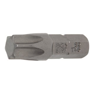BGS Bit 8197, Antrieb Außensechskant 6,3 mm (1/4"), T-Profil (für TX) T45